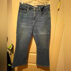 Loft Curvy Kick Crop Wide Leg Jean